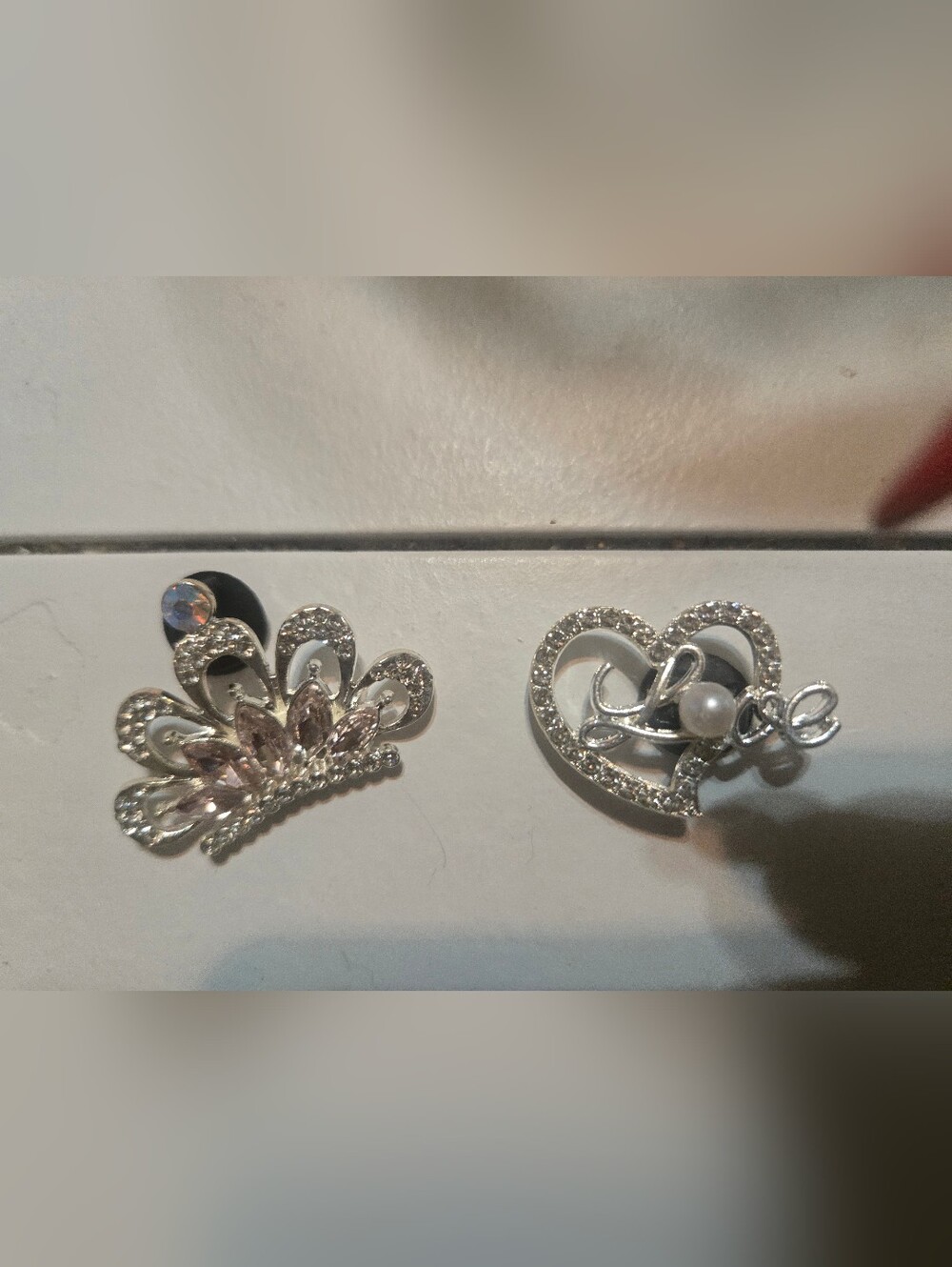 Jibbitz Silver Bling Shoe Charms - Picture 2 of 4